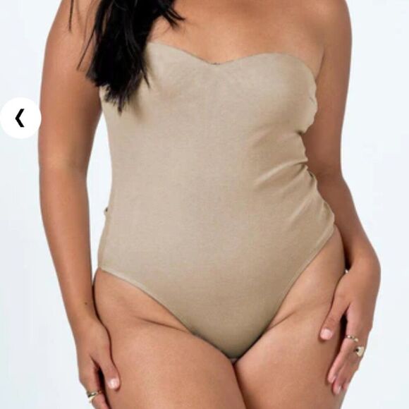 Princess Polly ashton beige bodysuit size 0 - Picture 1 of 6